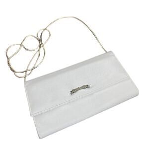 Judith‎ Jack Light Blue Crossbody Wallet Purse Bag Silver Chain Elegant